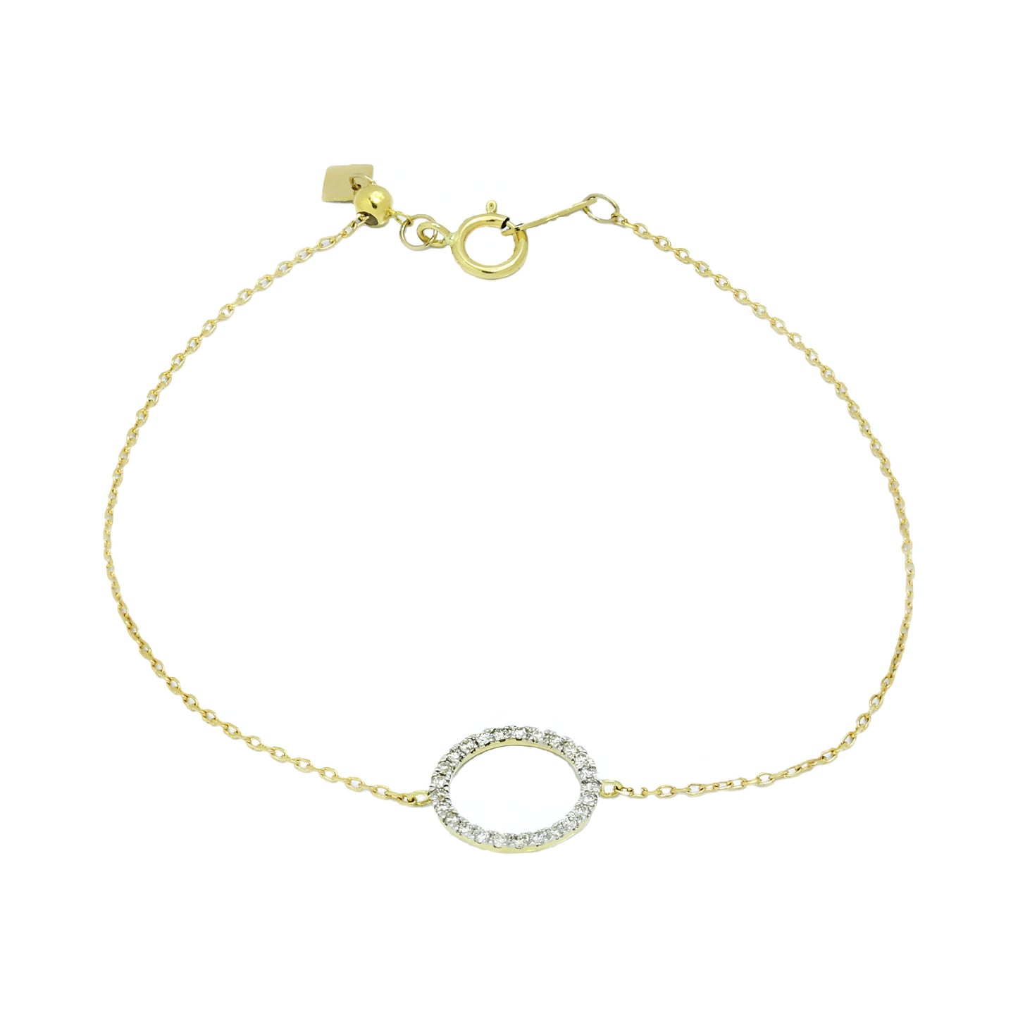 NÁRAMEK NELLA - Diamantový náramek ze žlutého zlata