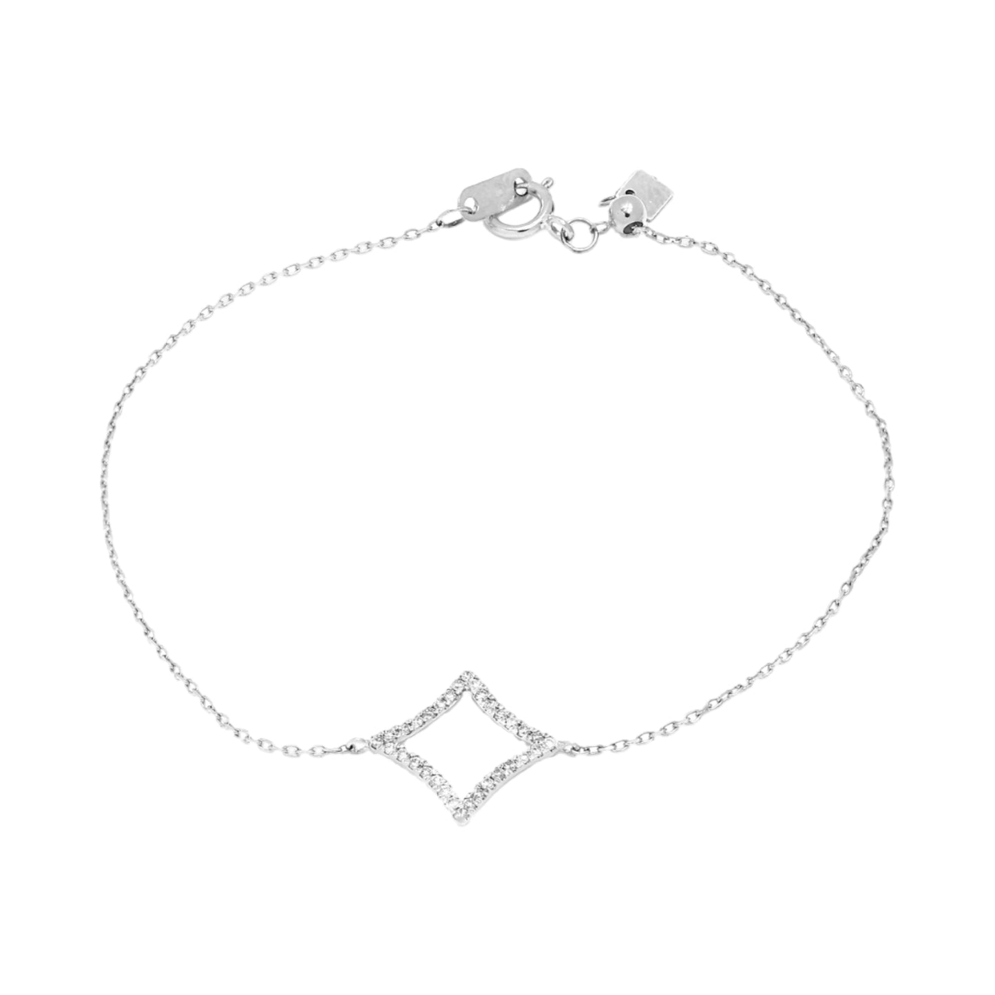 NÁRAMEK NEDA - Diamantový náramek z bílého zlata