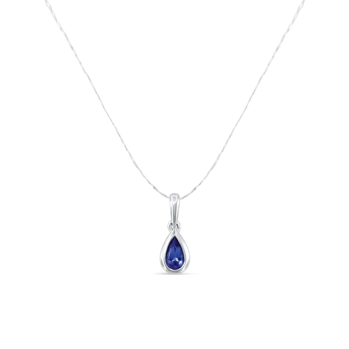 Pendant Dana Pendant made of white gold with Tanzanite without chain