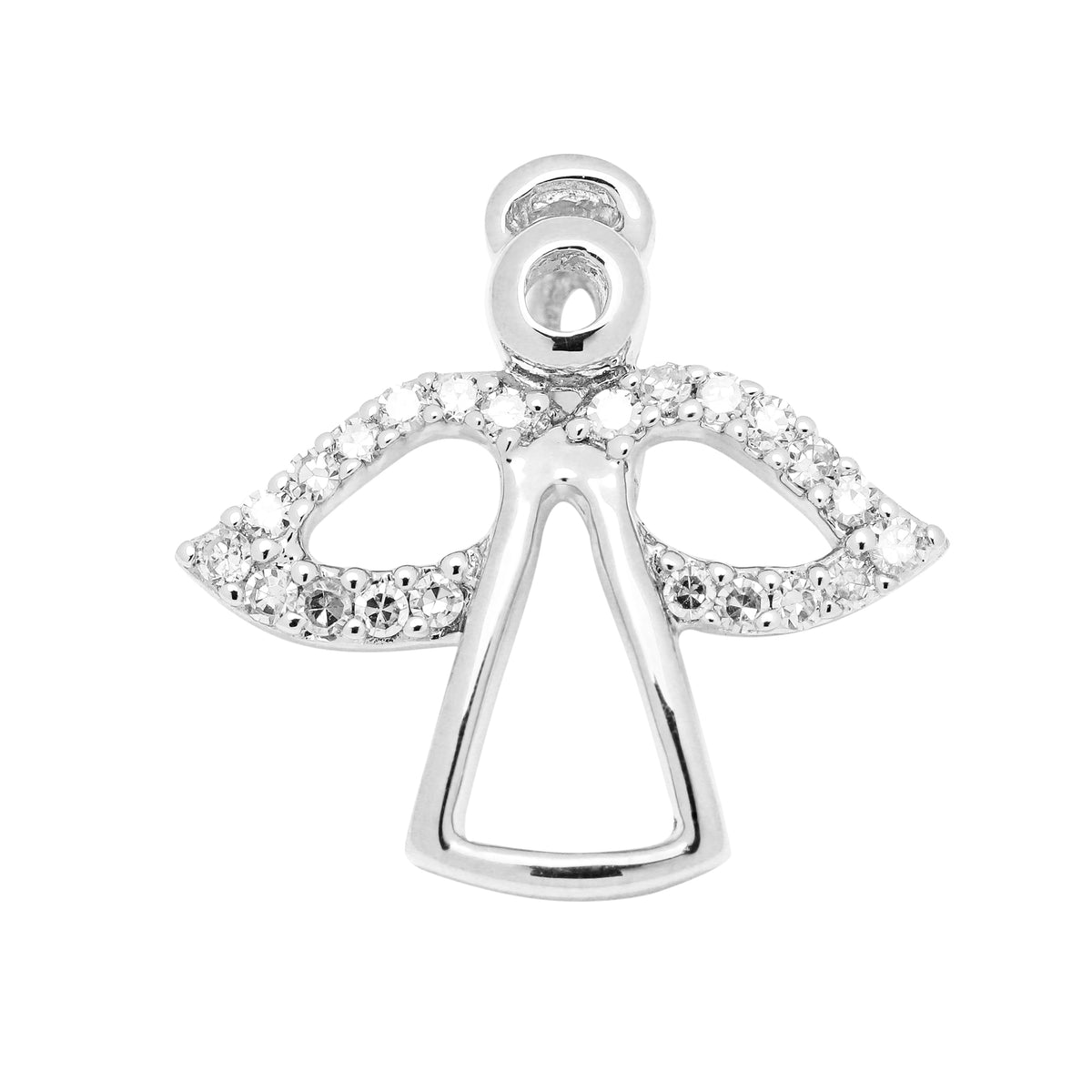 Pendant Angel Diamond pendant made of white gold