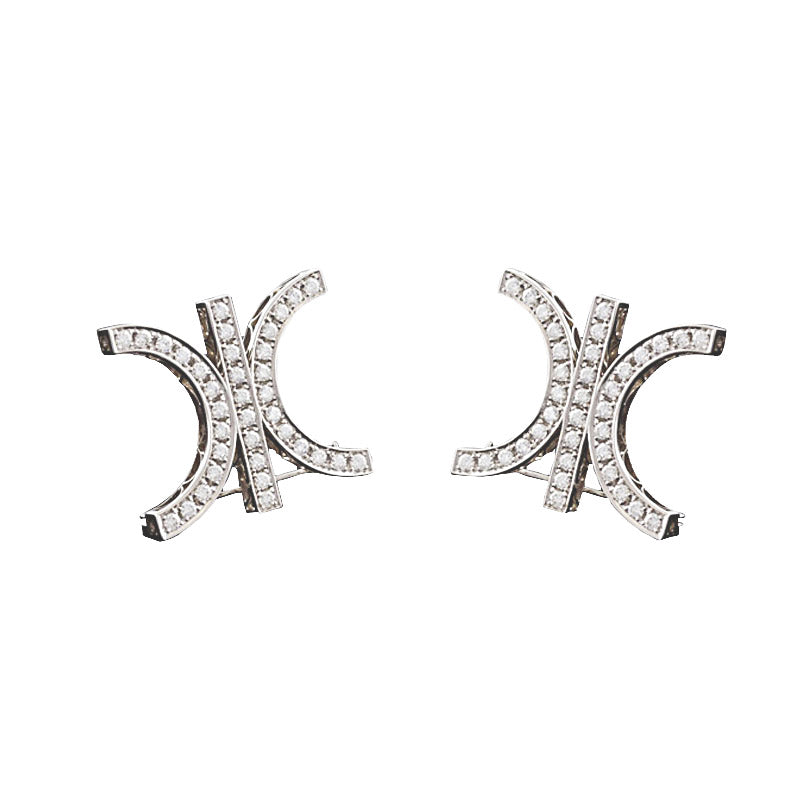 Cufflinks Cufflinks made of white gold with diamonds