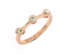 Ring Amelia Diamond ring made of pink gold