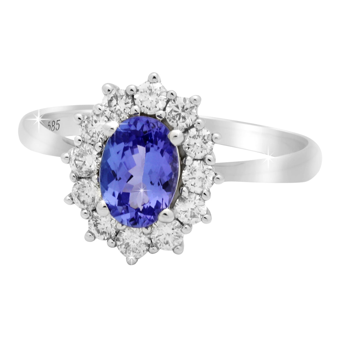 Ring Hope Diamond ring made of white gold with Tanzanite