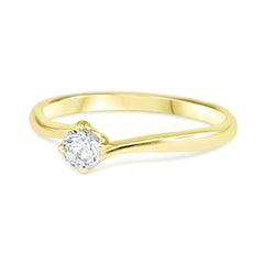 Ring Monica Diamond ring made of yellow gold