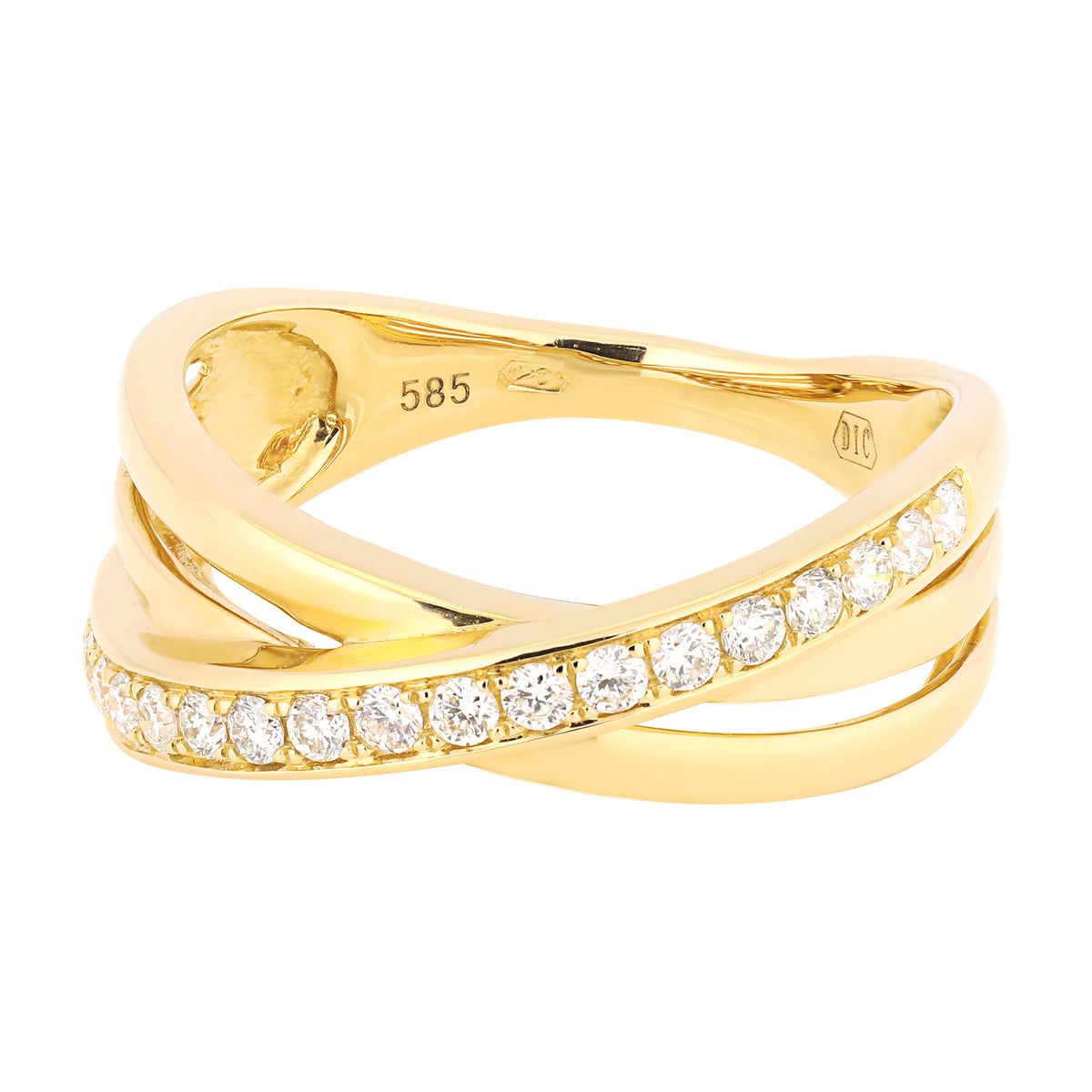 Ring Stella Diamond ring made of yellow gold