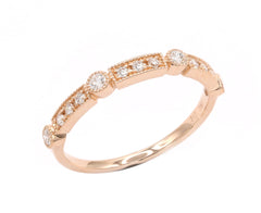 Ring R-38746-PG Diamond ring made of pink gold