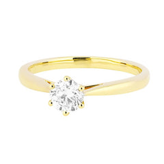 Ring R-34529-YG Diamond ring made of yellow gold