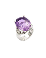 Ring R-34284-WG Diamond ring made of white gold with Amethyst