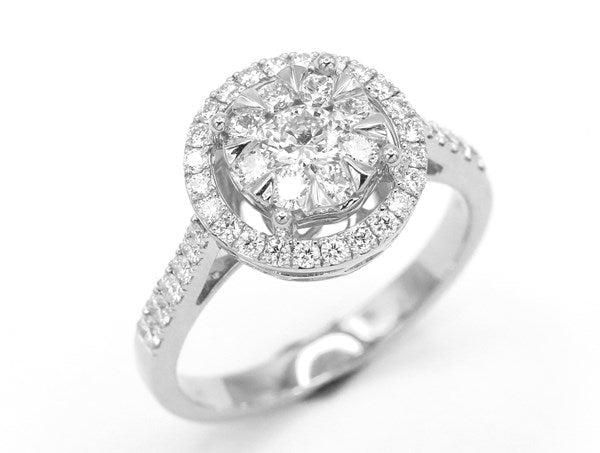 Ring R-52398-WG Diamond ring made of white gold