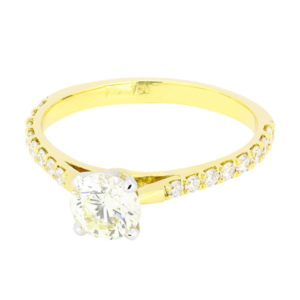 Ring R-37170-YG Diamond ring made of yellow gold