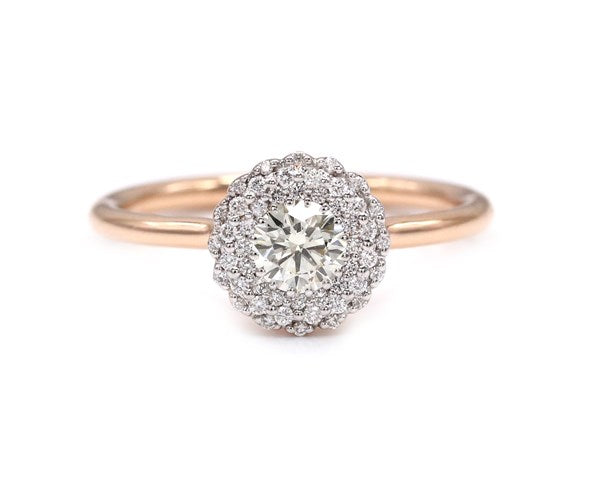 Ring R-42893-PG Diamond ring made of pink gold