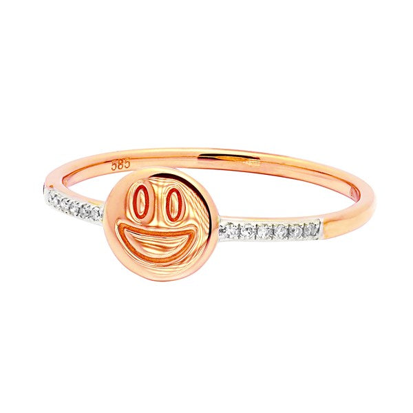 Ring Beth Diamond ring made of pink gold