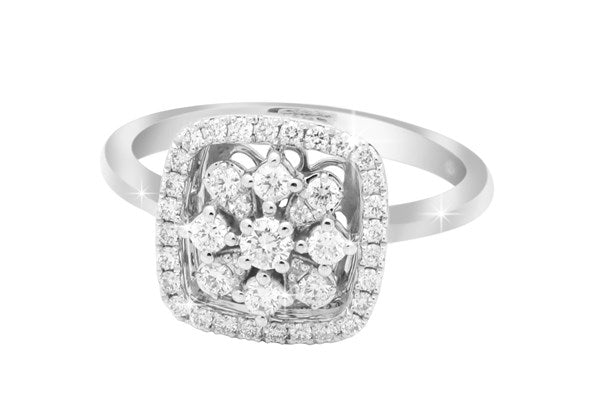 Ring R-35325-WG Diamond ring made of white gold