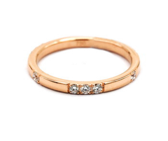 Ring R-35261-PG Diamond ring made of pink gold