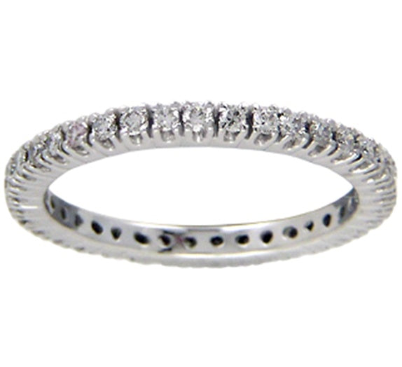 Rring Easy line Diamond ring made of white gold