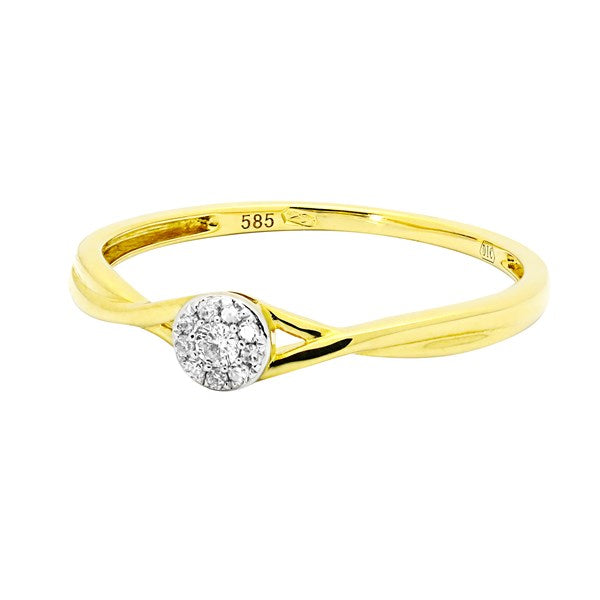 Ring Margaret Diamond ring made of yellow gold