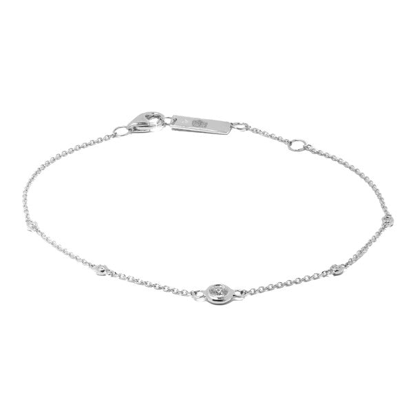 Náramek B-13796-WG - Diamantový náramek z bílého zlata
