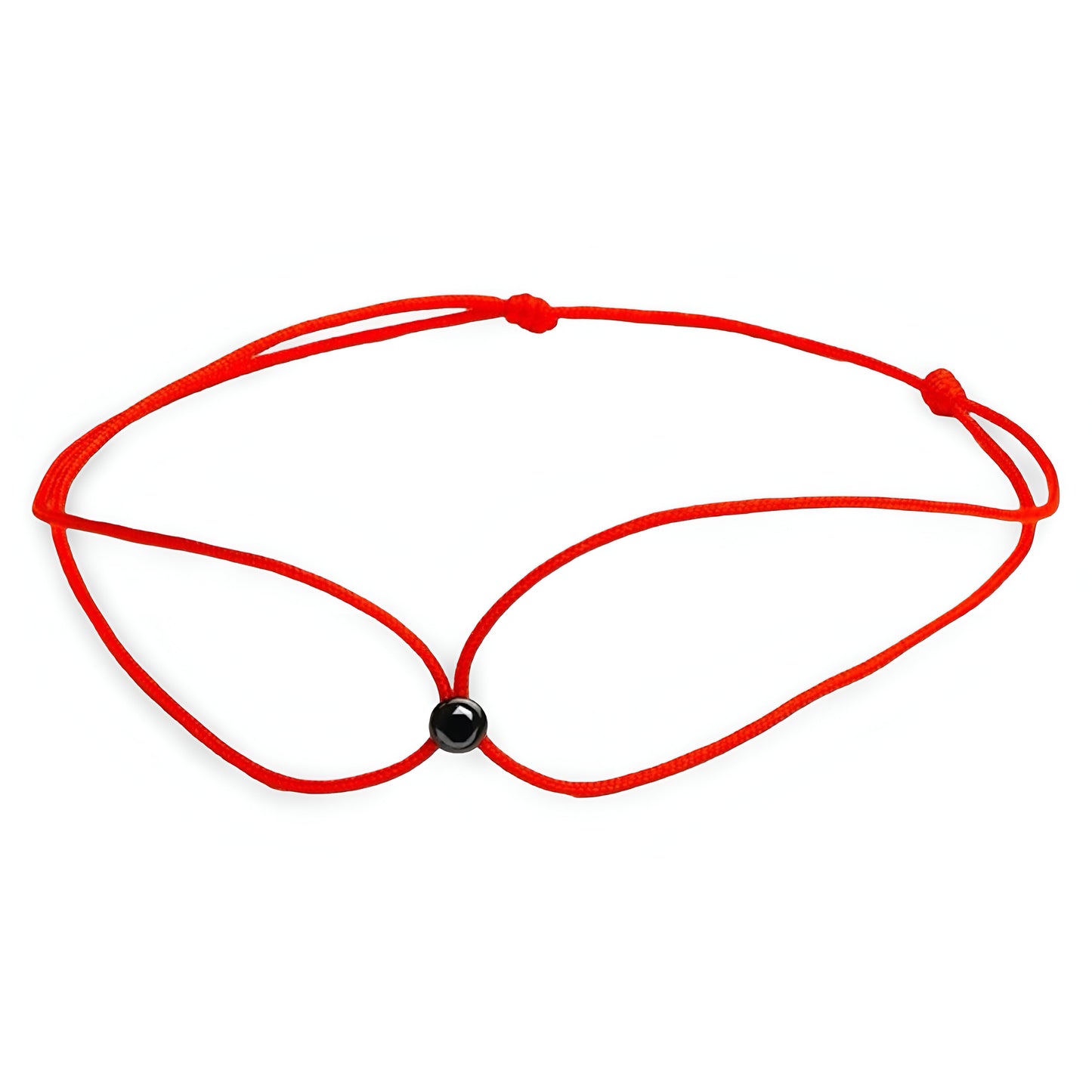 NÁRAMEK BASIC 1 - Náramek s černým diamantem na šnůrce