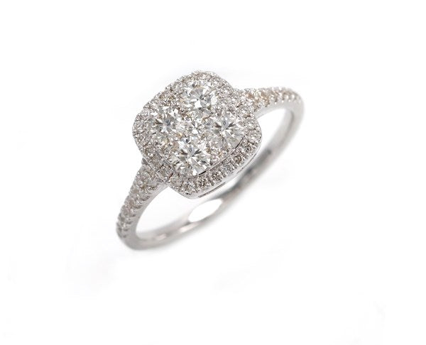 Ring R-60344-WG Diamond ring made of white gold