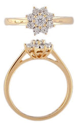 Ring Abby Diamond ring made of yellow and white gold