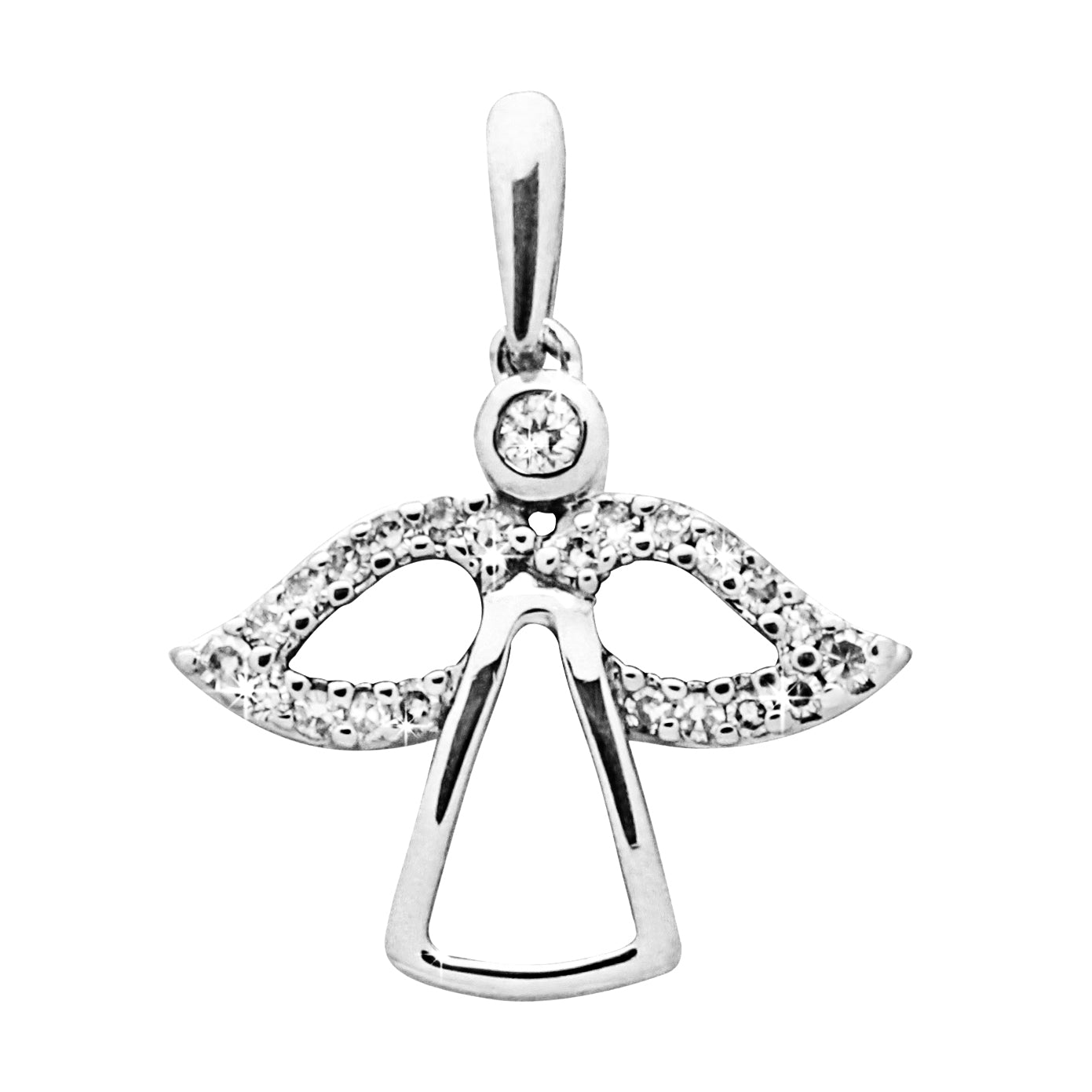 Pendant Angel Diamond pendant made of white gold