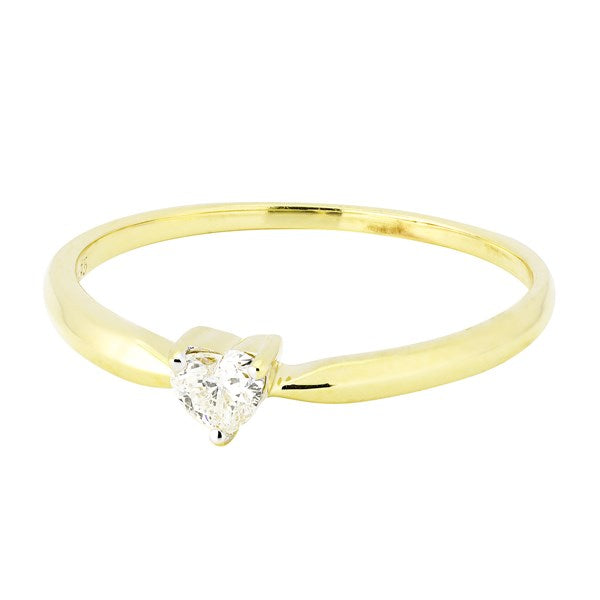 Ring April Diamond ring made of yellow gold