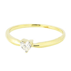 Ring April Diamond ring made of yellow gold