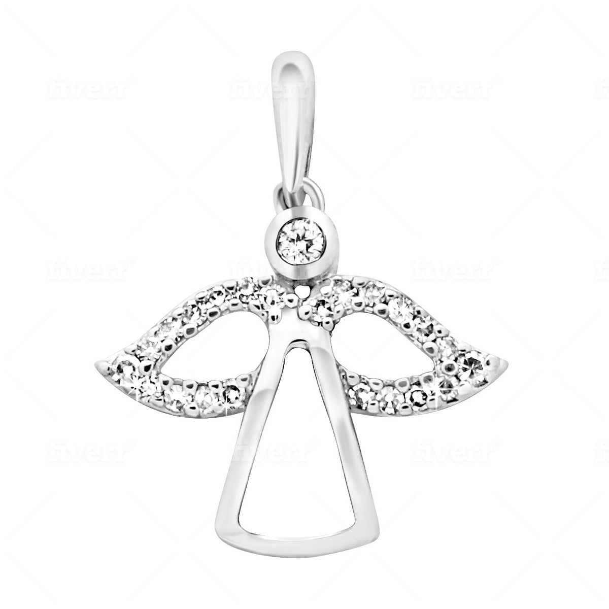 Pendant Angel Diamond pendant made of white gold